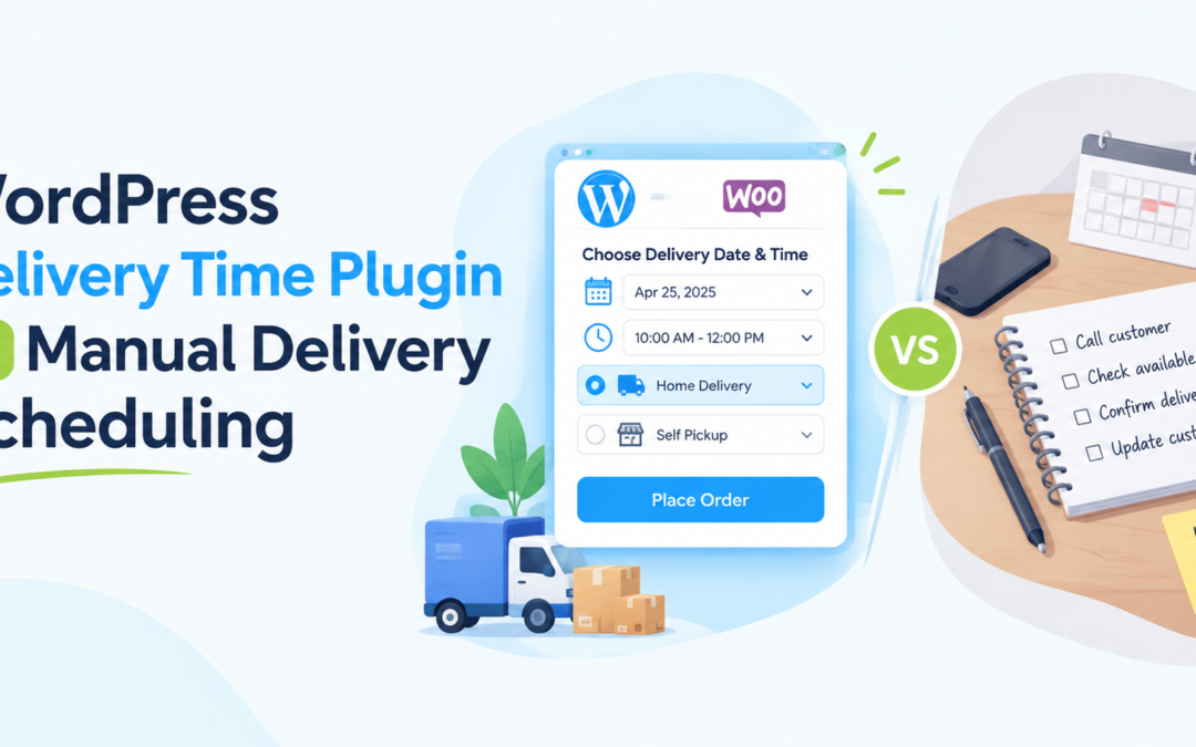 WordPress Delivery Time Plugin vs Manual Delivery Scheduling